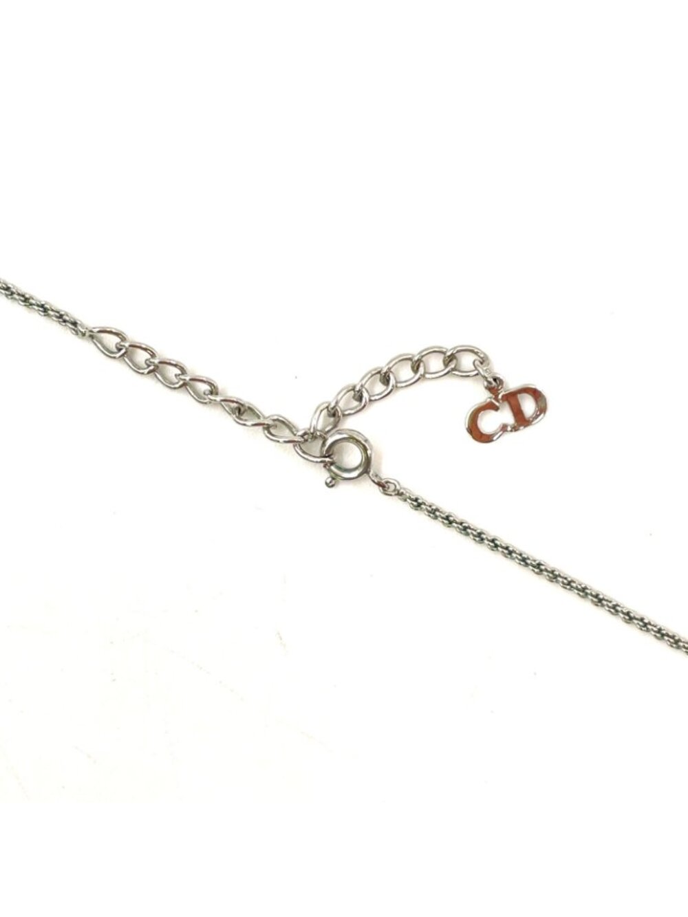 Dior Cdlogo Metal Silver Necklace - Picture 4 of 8